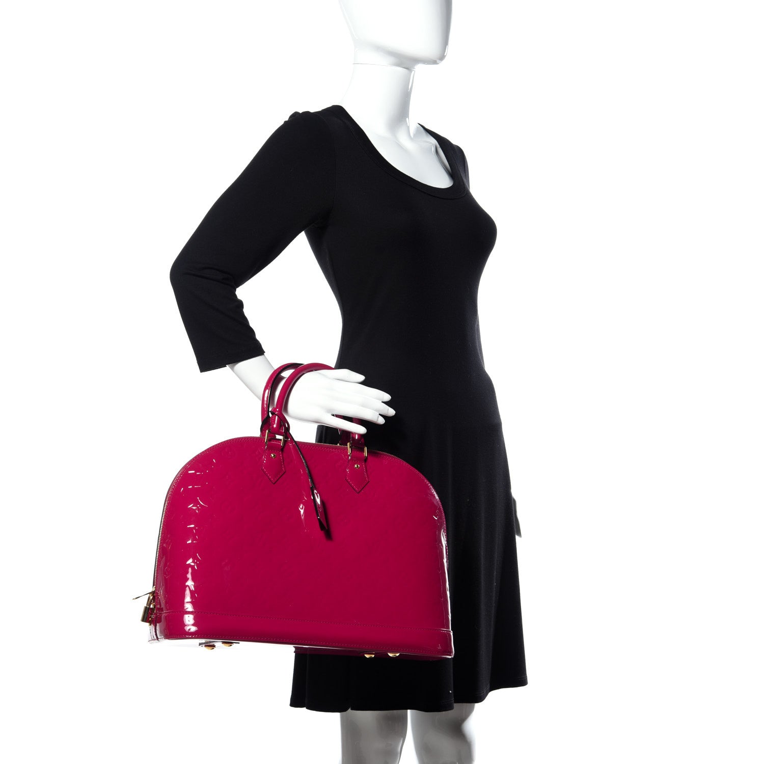 Louis Vuitton Vernis Alma GM Rose Indien 2 of 8