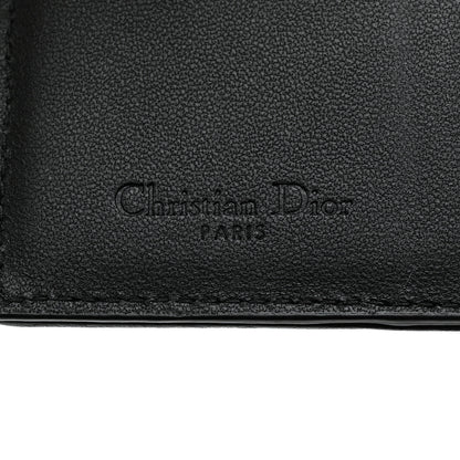 Christian Dior Lambskin Cannage Small Lady Dior Flap Card Holder Black 6 of 9