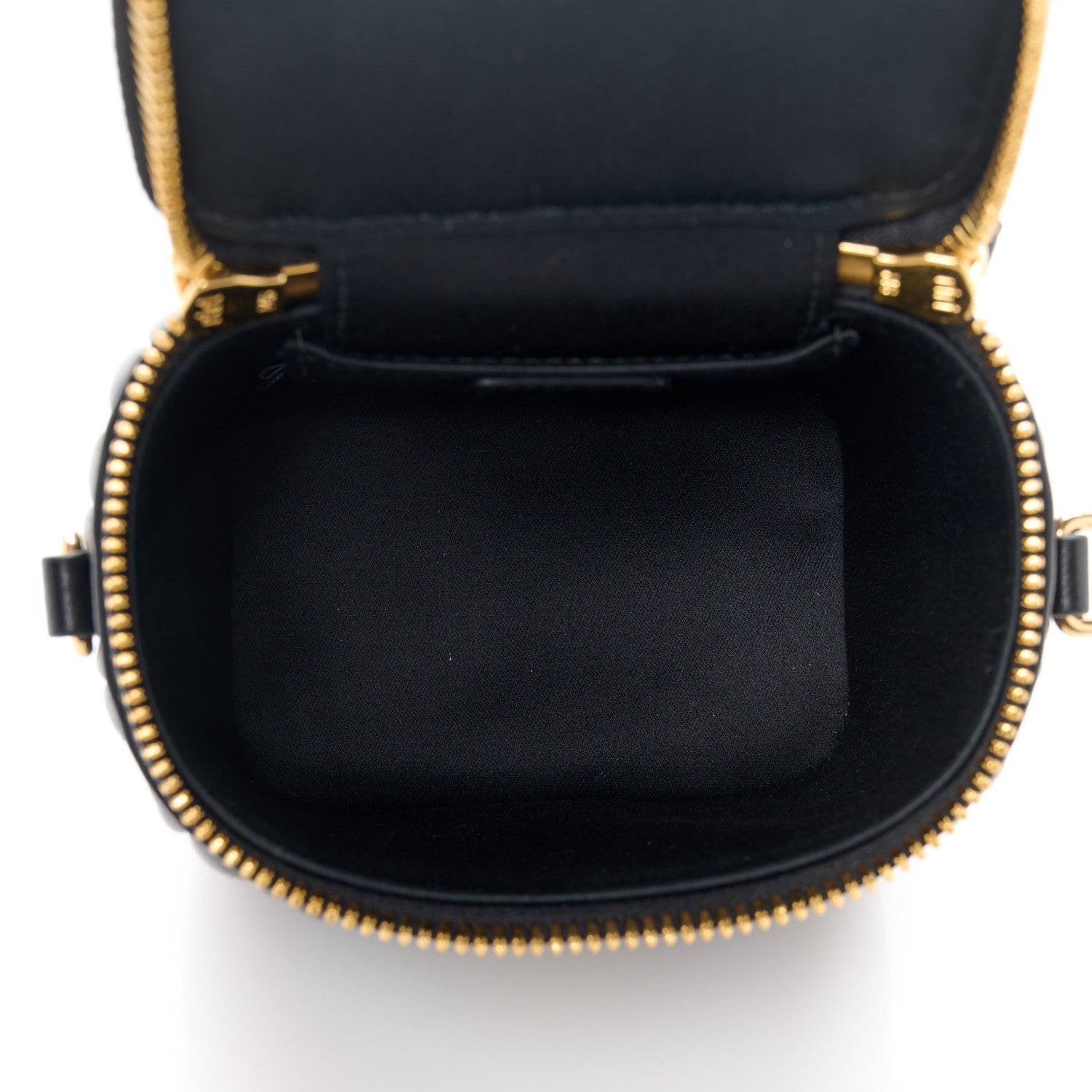 Miu Miu Nappa Matelasse Micro Vanity Case Black 6 of 11