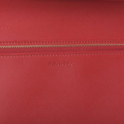Celine Goatskin Bi-Color Large Zip Around Multifunction Coeur Wallet Nude Red 7 of 13