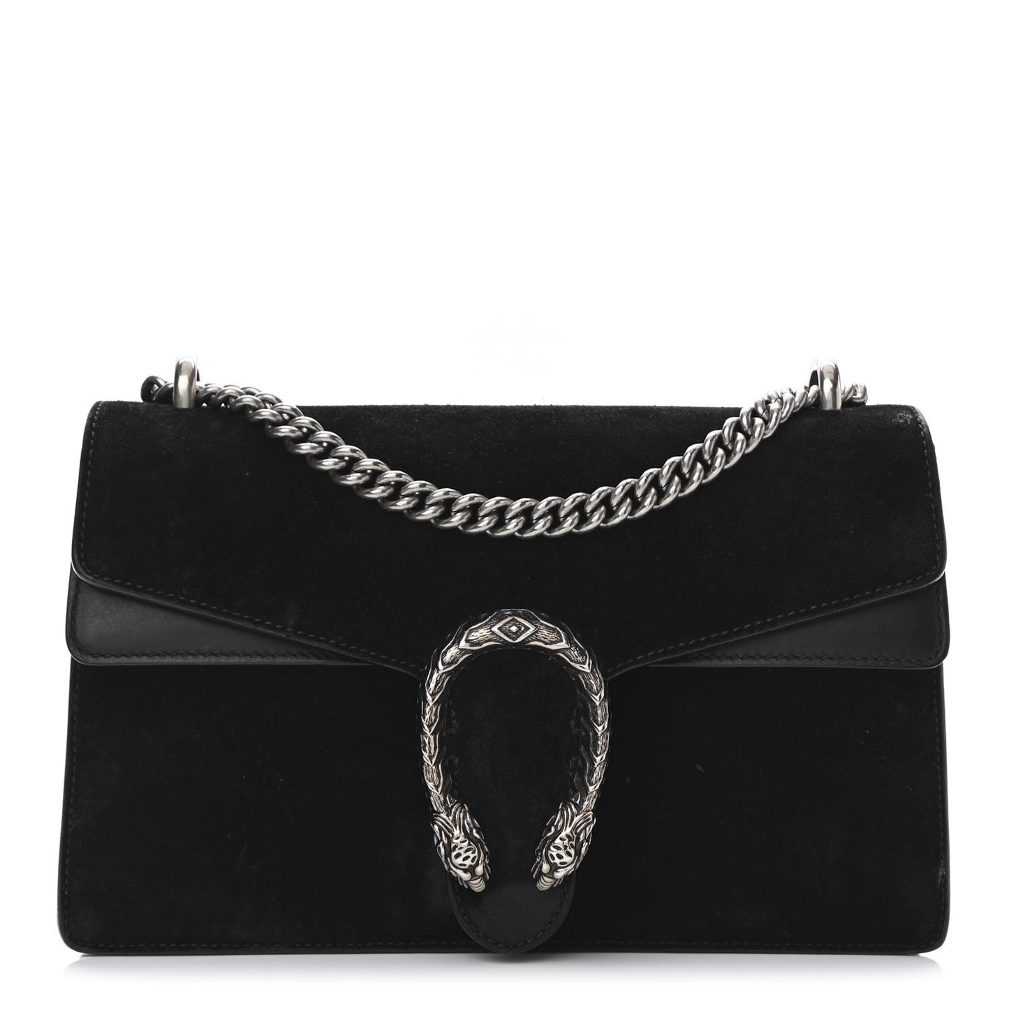 Suede Small Dionysus Shoulder Bag Black