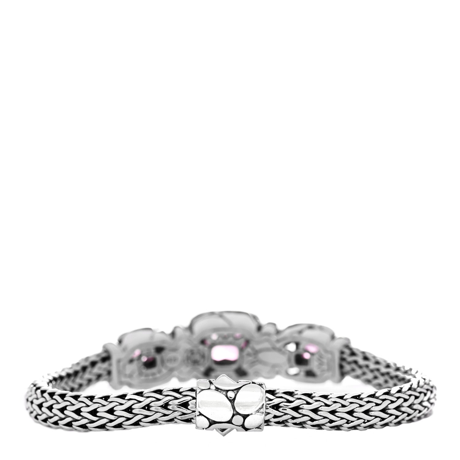 John Hardy Sterling Silver Pink Topaz Batu Kali Bracelet 2 of 4