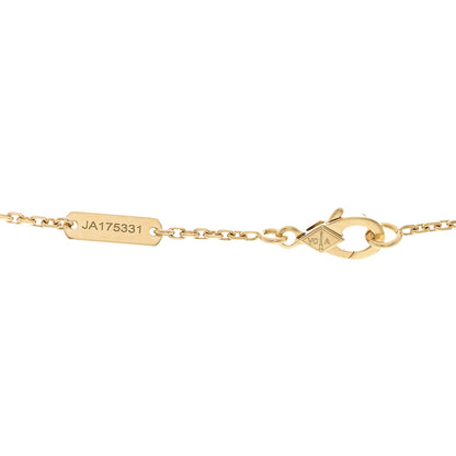 Van Cleef & Arpels 18K Yellow Gold Diamond Yellow Mother of Pearl Vintage Alhambra Pendant Necklace 4 of 6