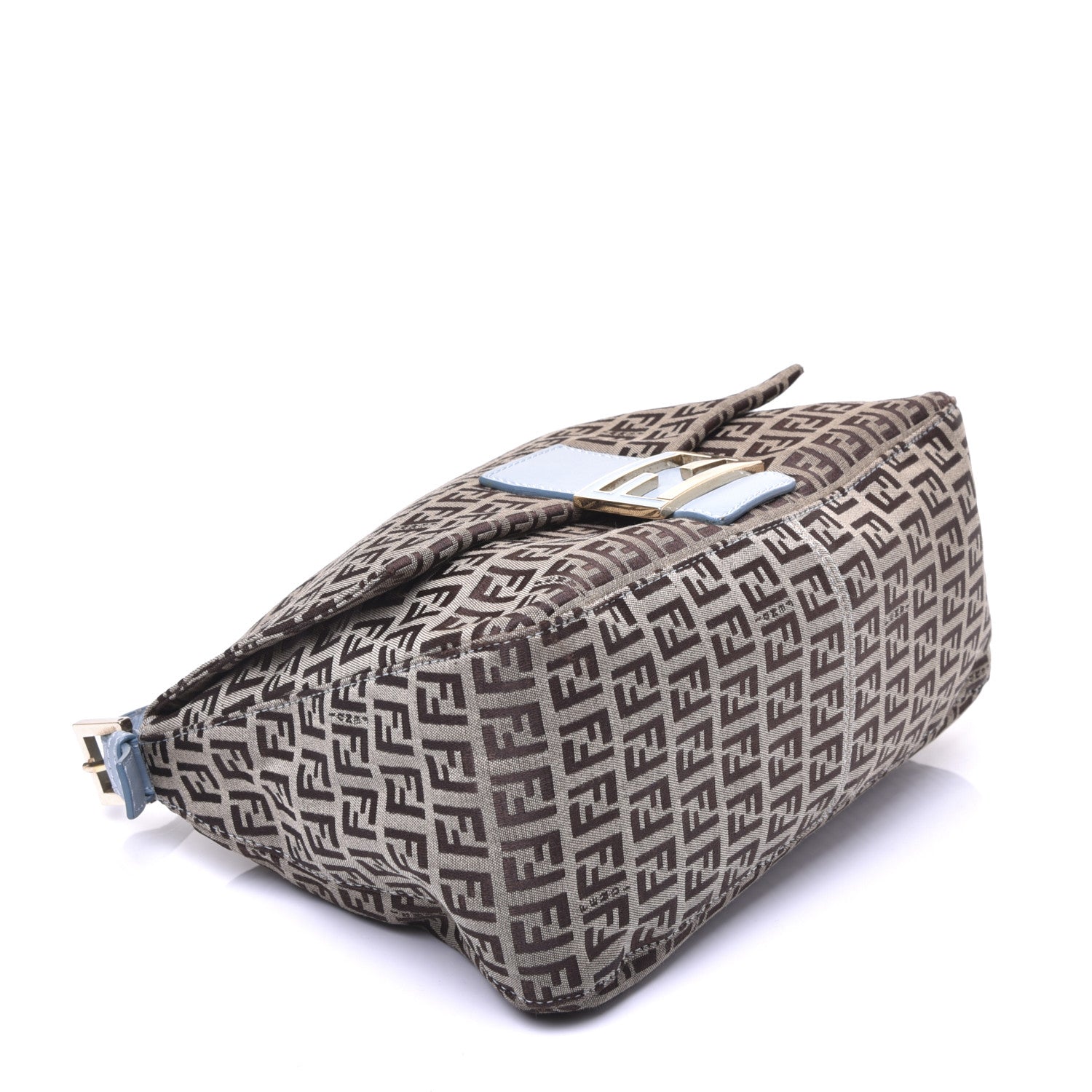 Fendi Zucchino Vitello Mama Baguette Mogano Panna Grigio Lunai 4 of 13