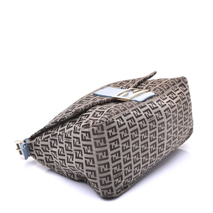 Fendi Zucchino Vitello Mama Baguette Mogano Panna Grigio Lunai 4 of 13