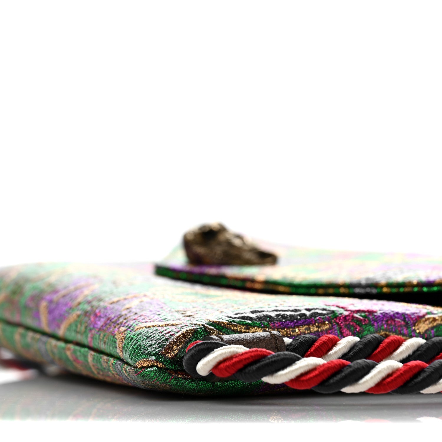 Gucci Brocade Animalier Bow Drawstring Backpack Multicolor 9 of 10