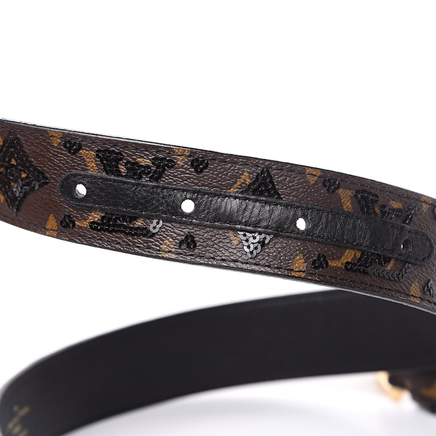 Monogram Sequins Eclipse Belt 80 32 Black