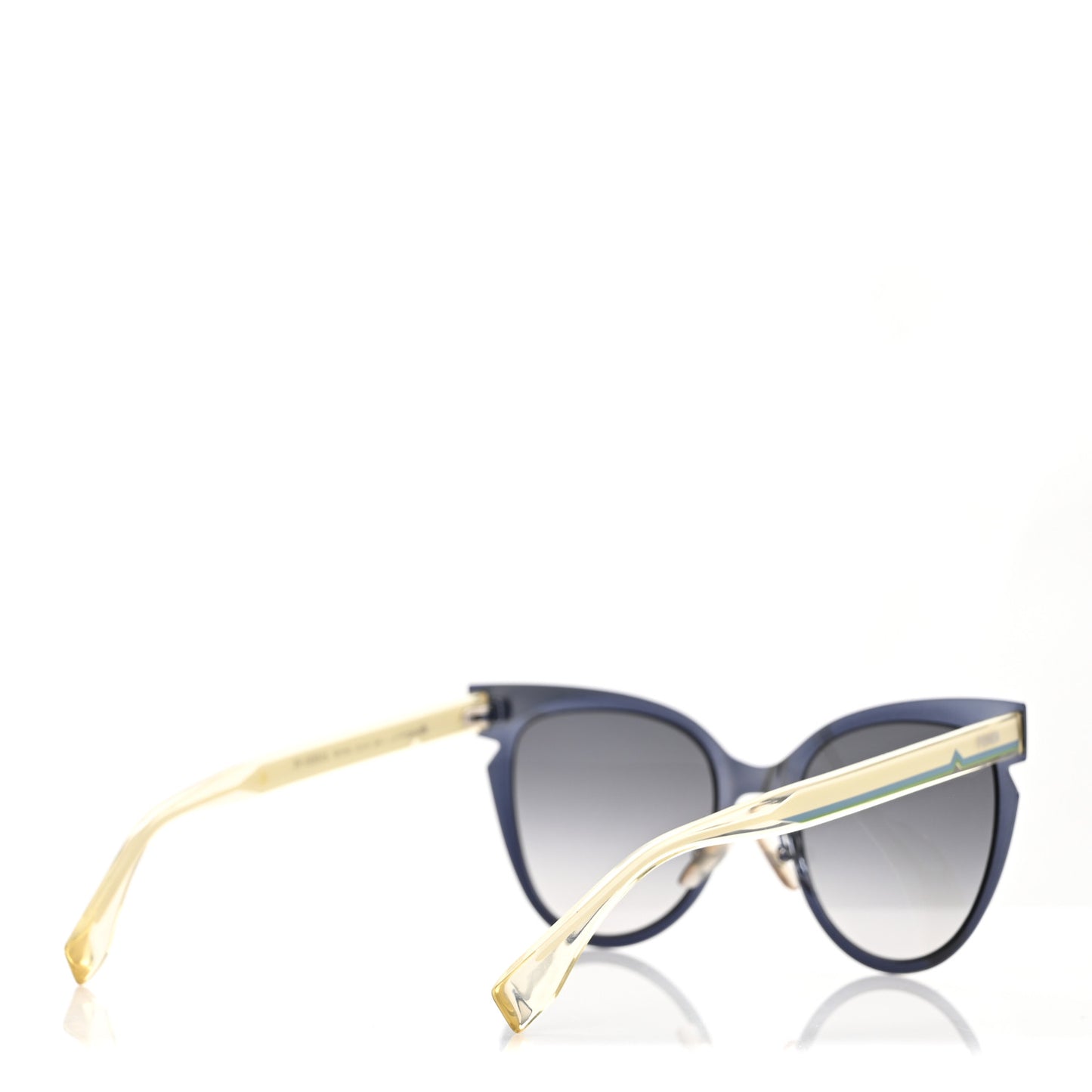 Cat Eye Lines Sunglasses FF 0133/S Blue