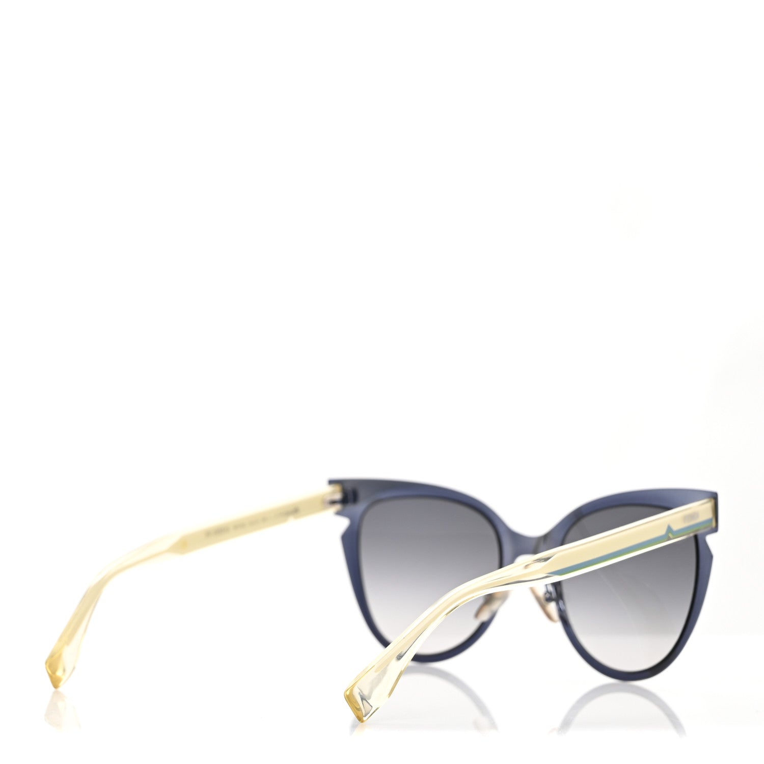 Fendi Cat Eye Lines Sunglasses FF 0133/S Blue 4 of 7
