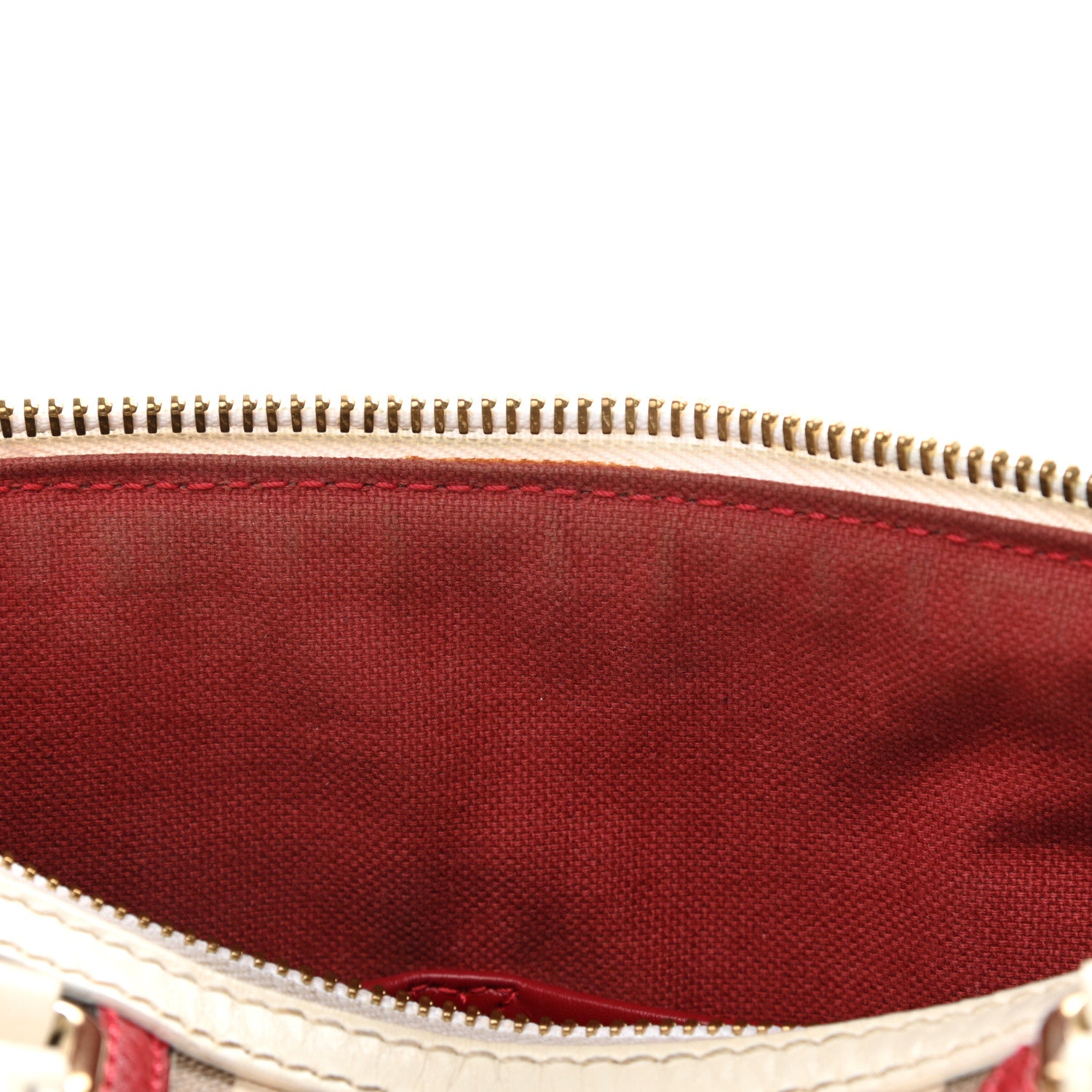 Burberry Haymarket Check Medium Alchester Bowling Bag White Military Red 13 of 16