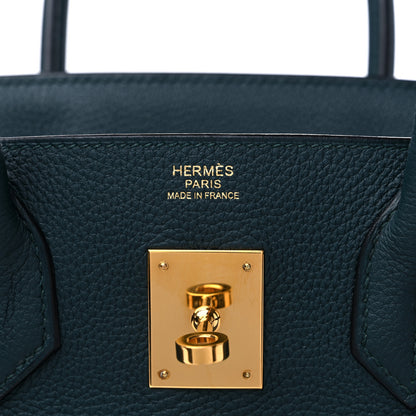 Hermes Togo Birkin 30 Vert Cypress 6 of 10