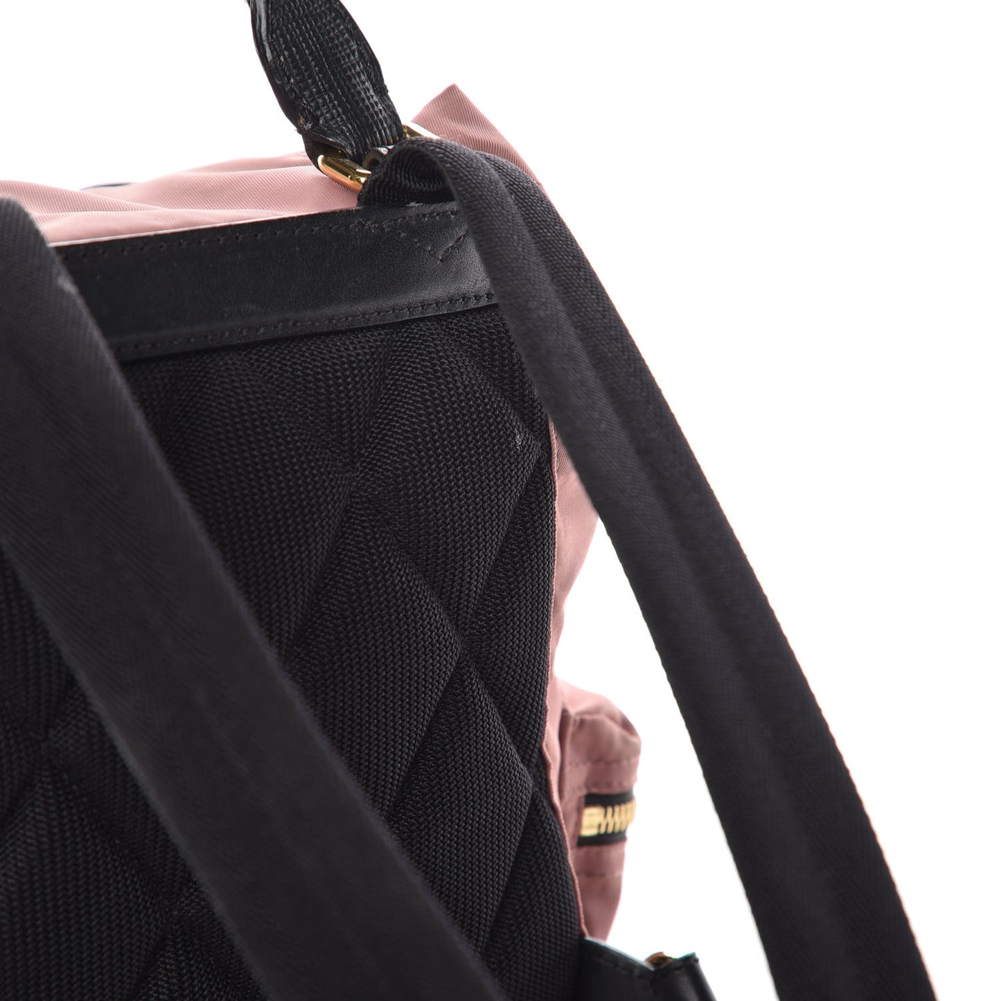 Nylon Small Rucksack Backpack Mauve Pink
