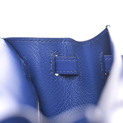 Hermes Tadelakt Kelly Sellier 25 Bleu Electrique 10 of 38