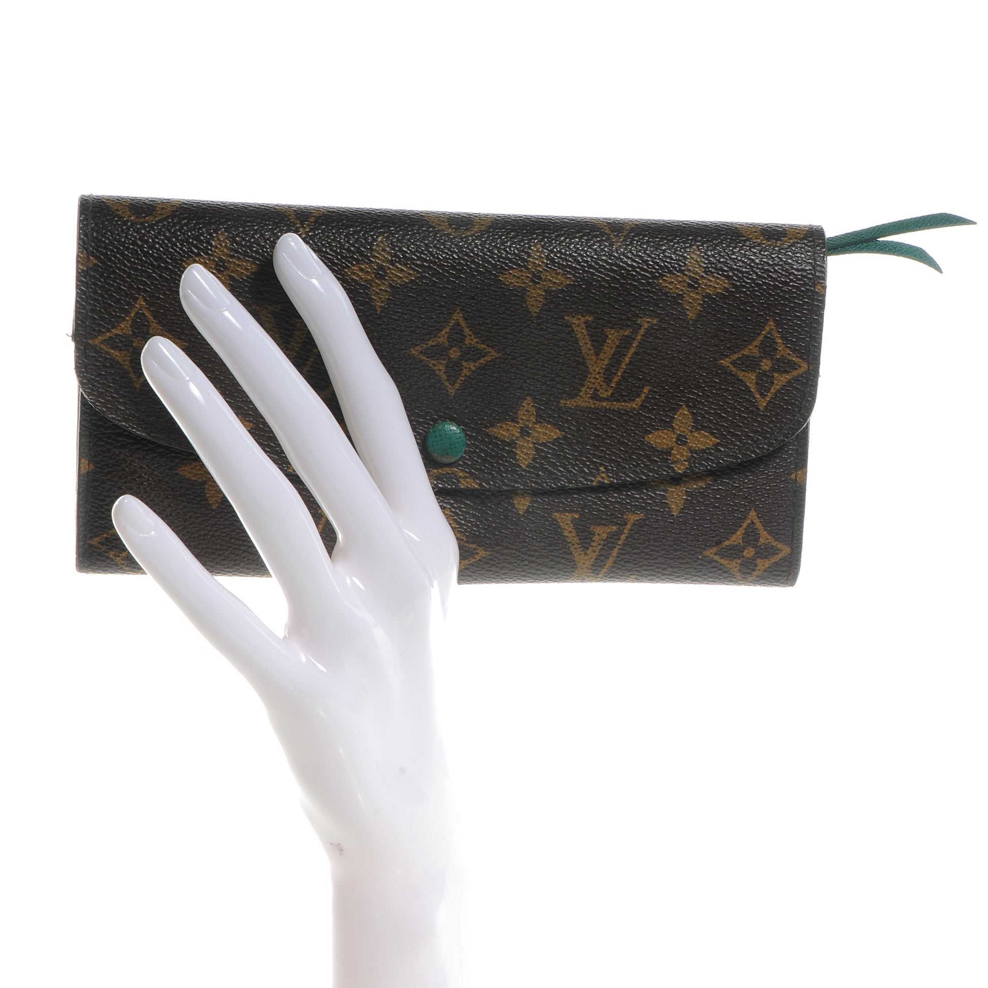 Louis Vuitton Monogram Emilie Wallet Vert 2 of 9