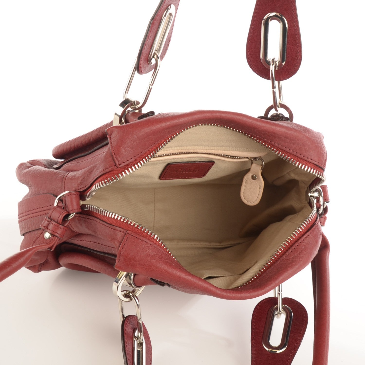 Chloe Calfskin Small Paraty Red 4 of 7