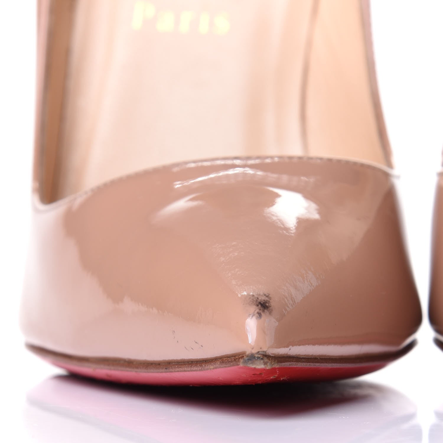 Christian Louboutin Patent So Kate 120 Pumps 38.5 Nude 10 of 12