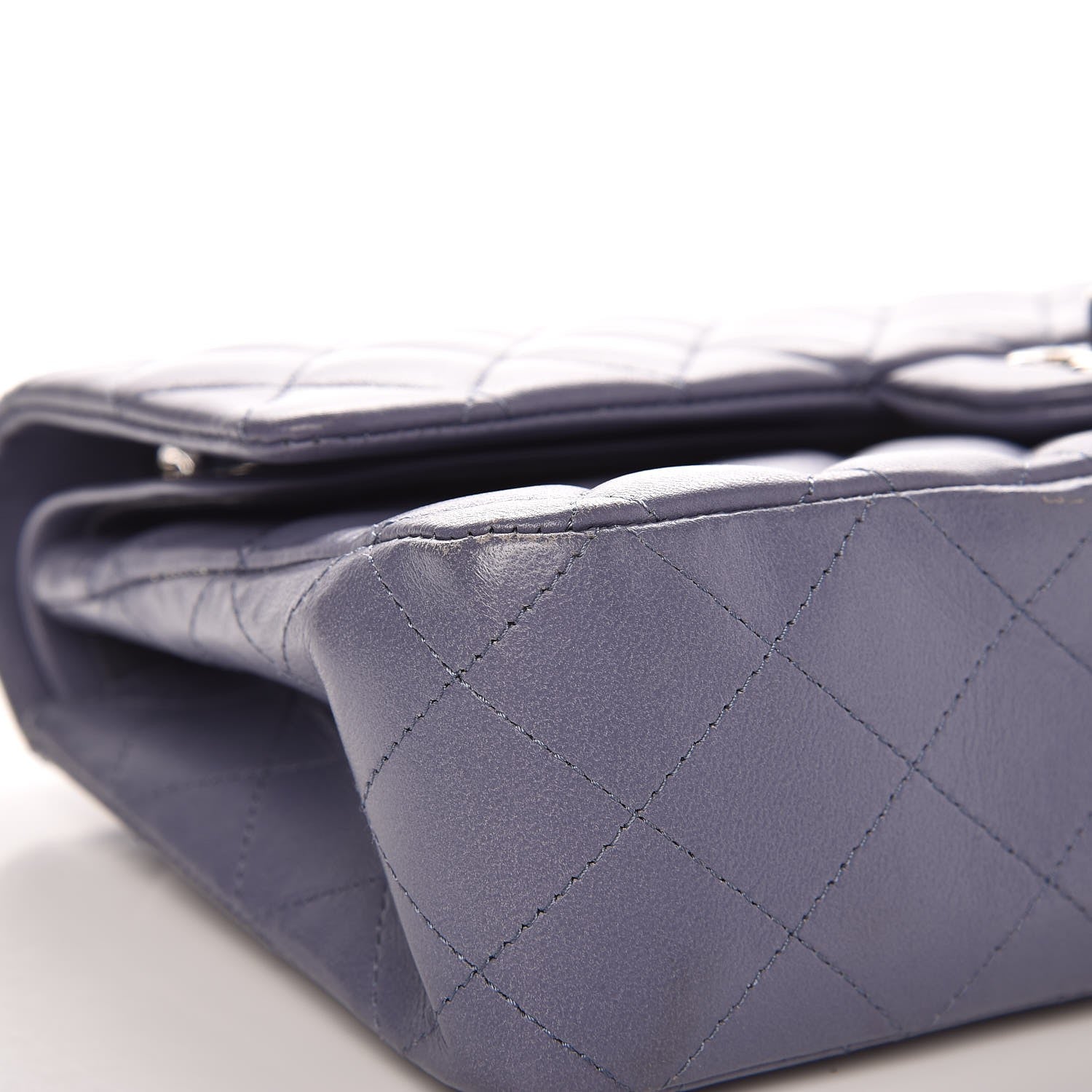 Chanel Lambskin Quilted Medium Double Flap Light Purple 10 of 16