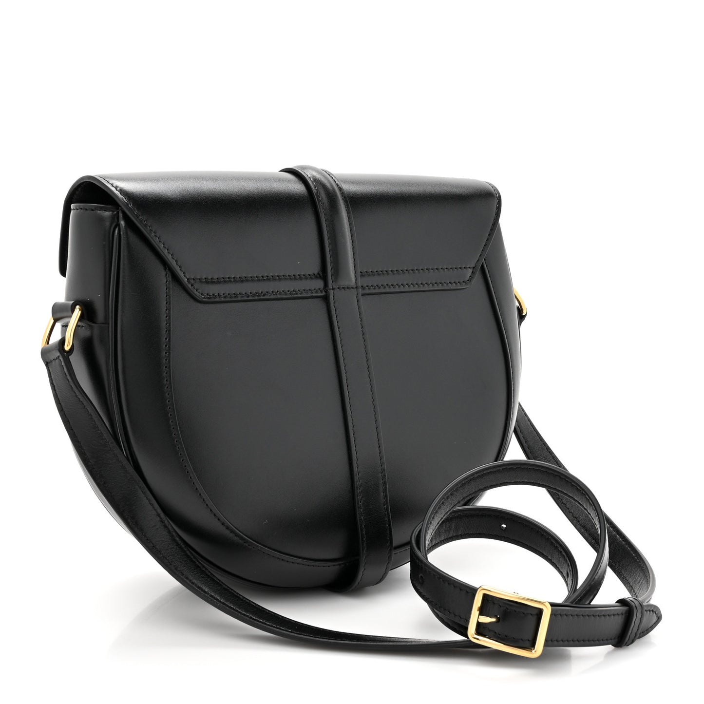 Satinated Calfskin Medium Besace 16 Black