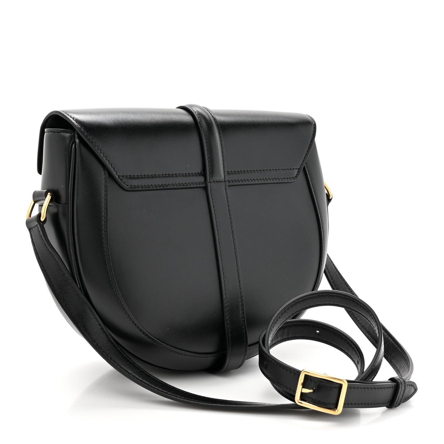 Celine Satinated Calfskin Medium Besace 16 Black 3 of 12