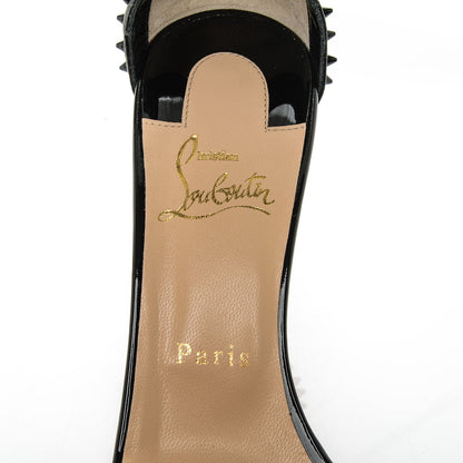 Christian Louboutin Patent Nappa Trezanita 70 Sandals 38 Black 7 of 7