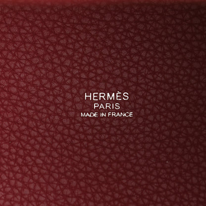 Hermes Taurillon Clemence Picotin Lock 18 PM Rubis 6 of 10