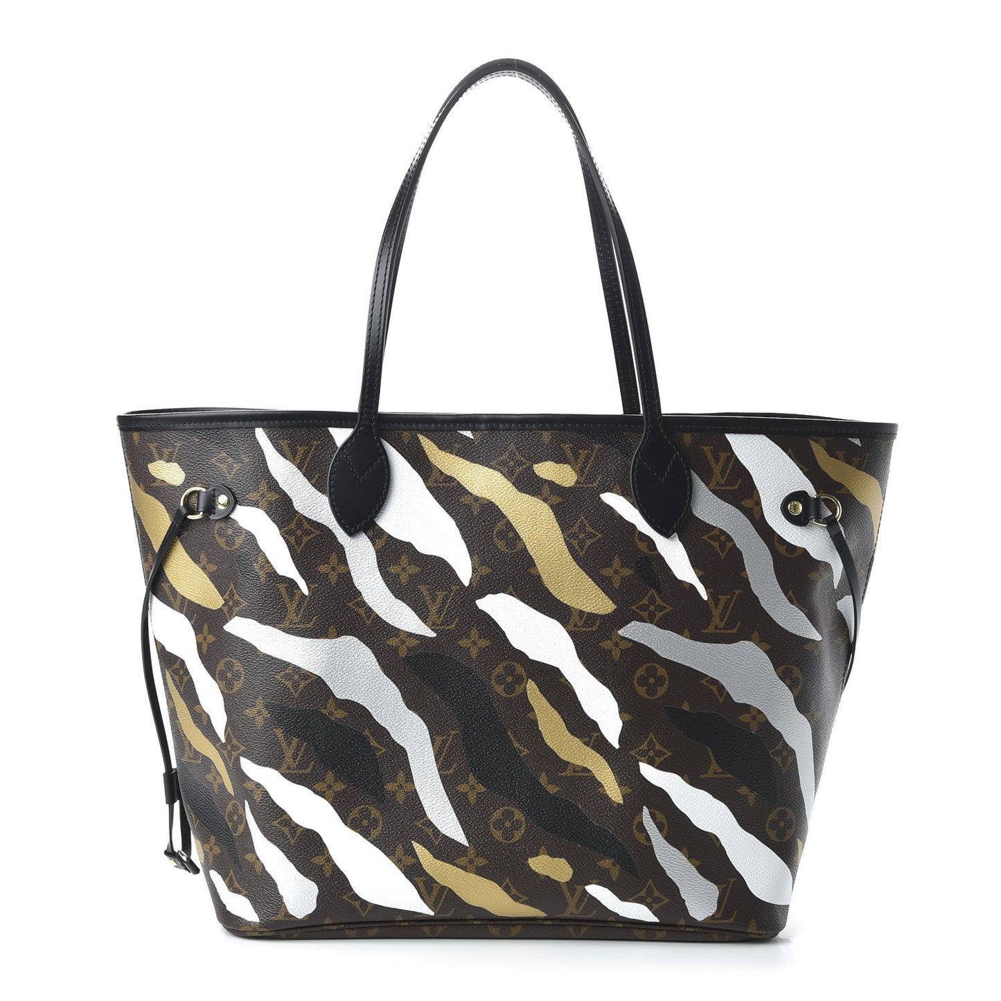X LOL Monogram Neverfull MM Gold Silver