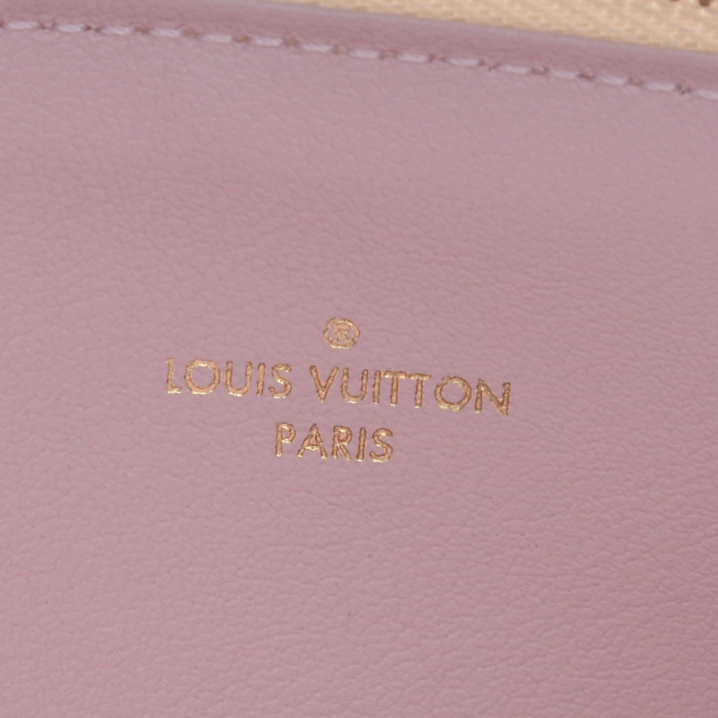 Damier Azur Felicie Chain Wallet Zippered Insert Rose Ballerine