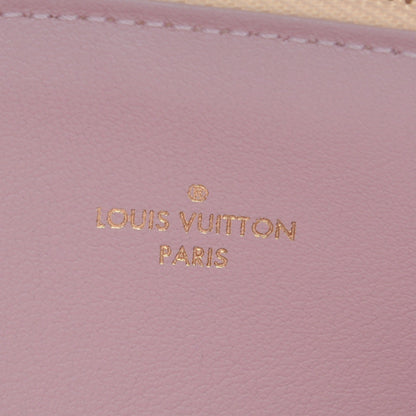 Louis Vuitton Damier Azur Felicie Chain Wallet Zippered Insert Rose Ballerine 6 of 6