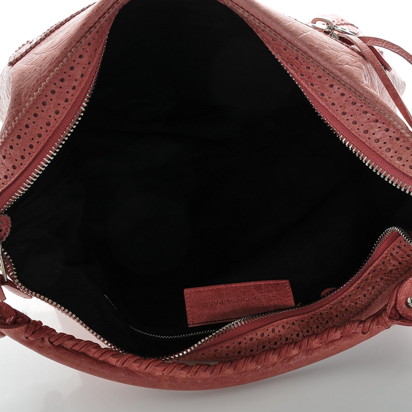 Agneau Giant Brogues Hardware Day Hobo Framboise