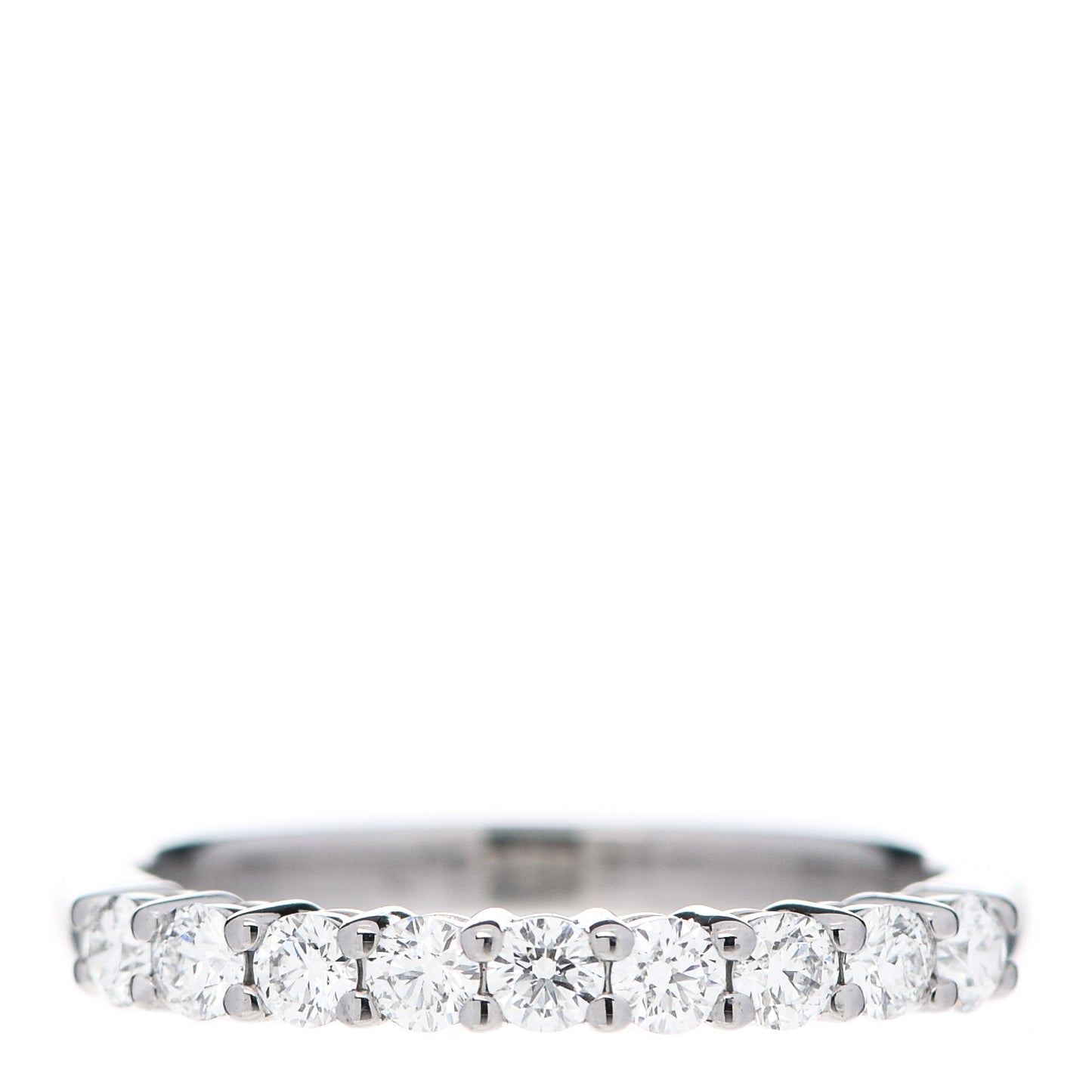 Platinum Diamond .31ctw Half Circle Embrace Band Ring 45 3.5