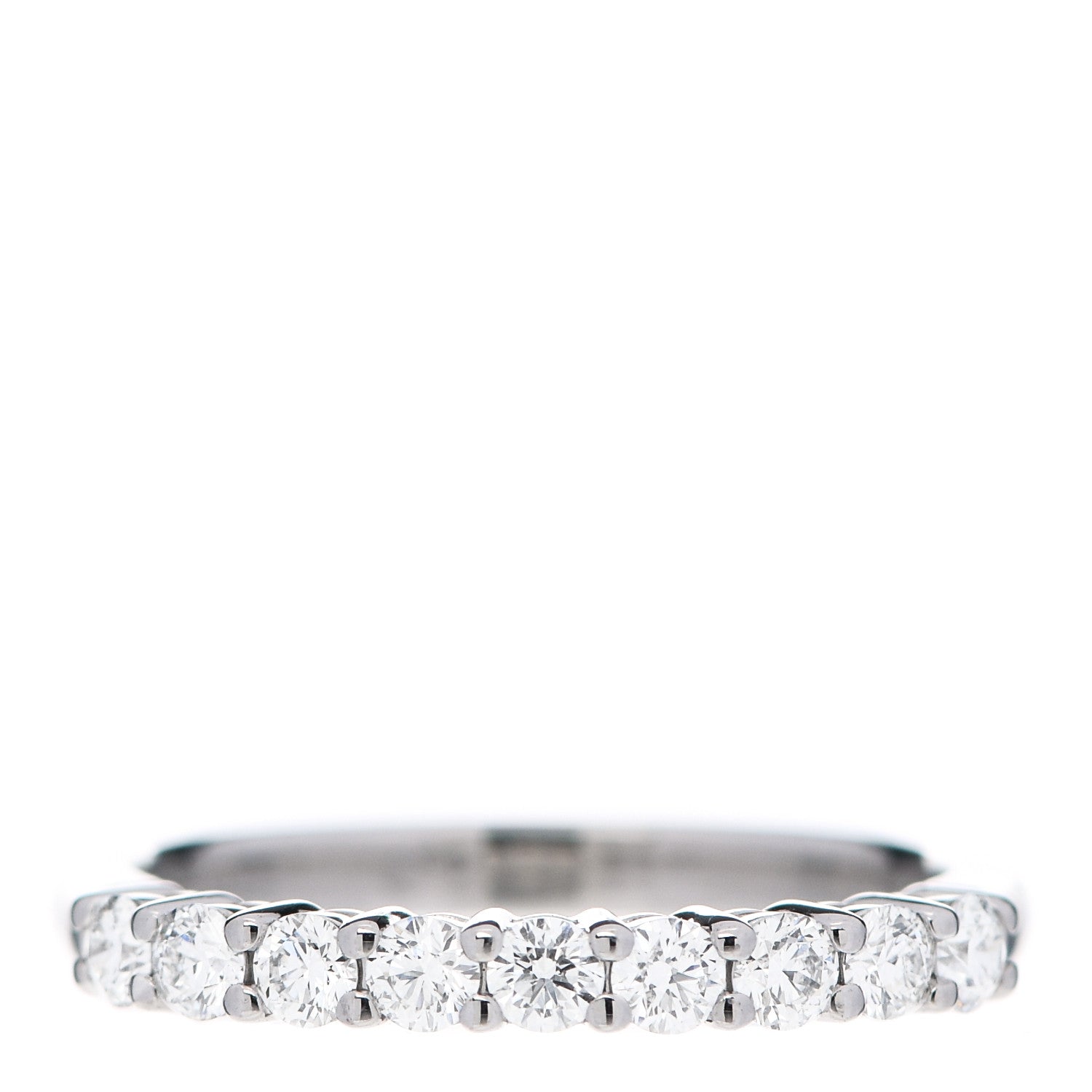 Tiffany Platinum Diamond .31ctw Half Circle Embrace Band Ring 45 3.5 1 of 5