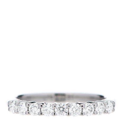 Tiffany Platinum Diamond .31ctw Half Circle Embrace Band Ring 45 3.5 1 of 5