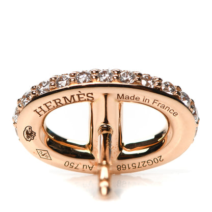 Hermes 18K Rose Gold Diamond New Farandole Earrings 3 of 4