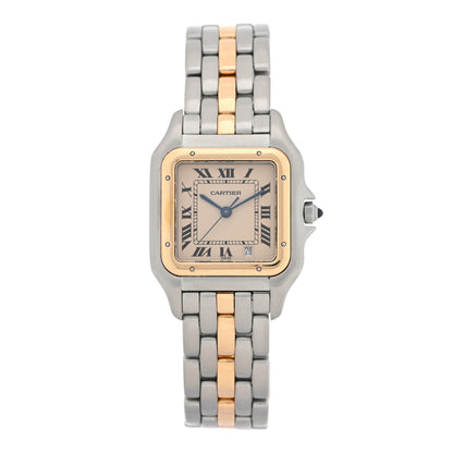 Cartier Stainless Steel 18K Yellow Gold 27mm Panthere Quartz Watch 1 of 5