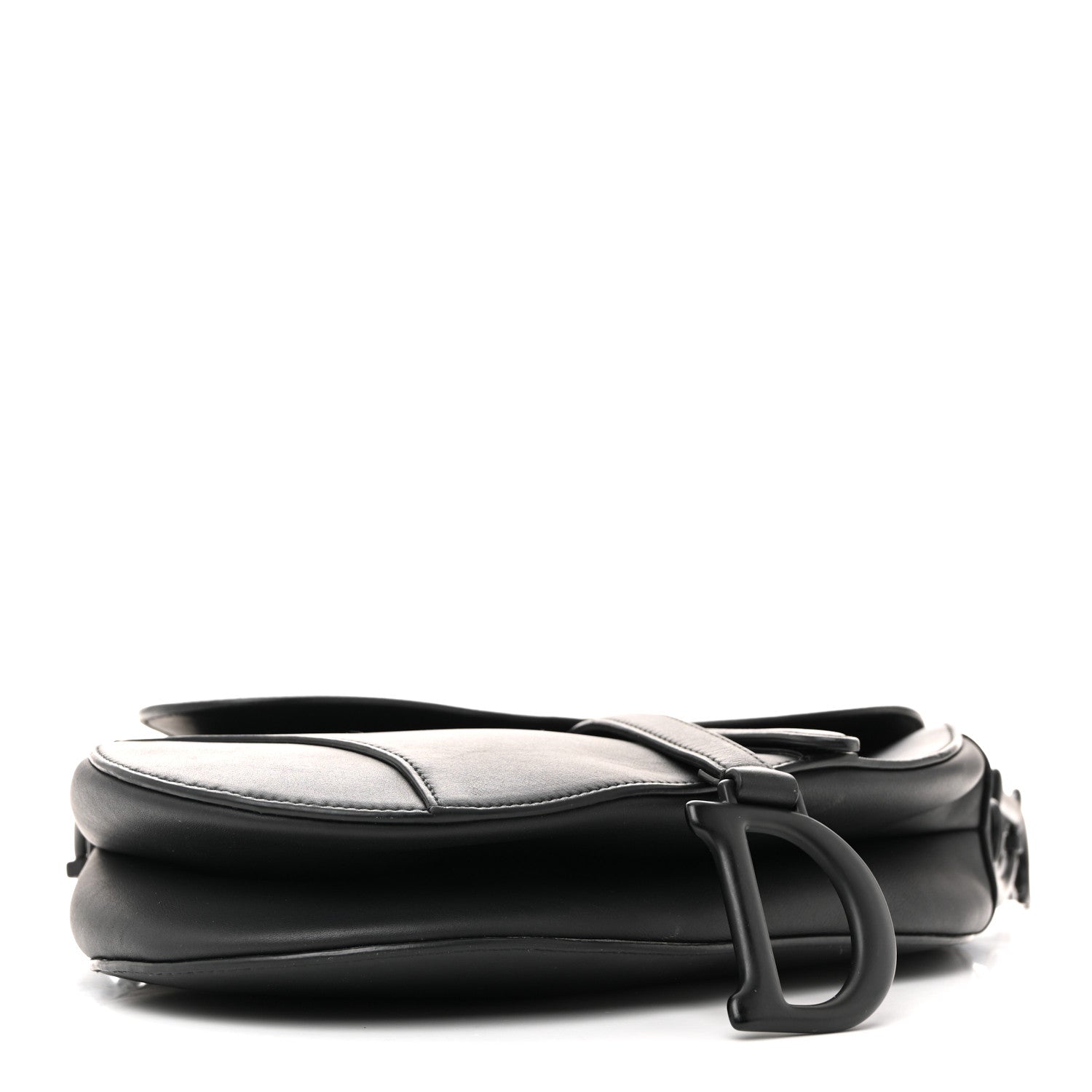 Christian Dior Ultra Matte Calfskin Saddle Bag Black 4 of 14