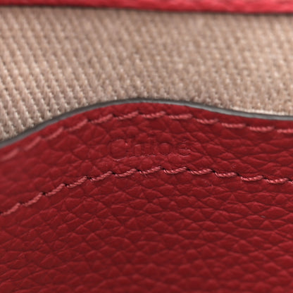 Chloe Grained Calfskin Small Marcie Saddle Bag Red 6 of 11
