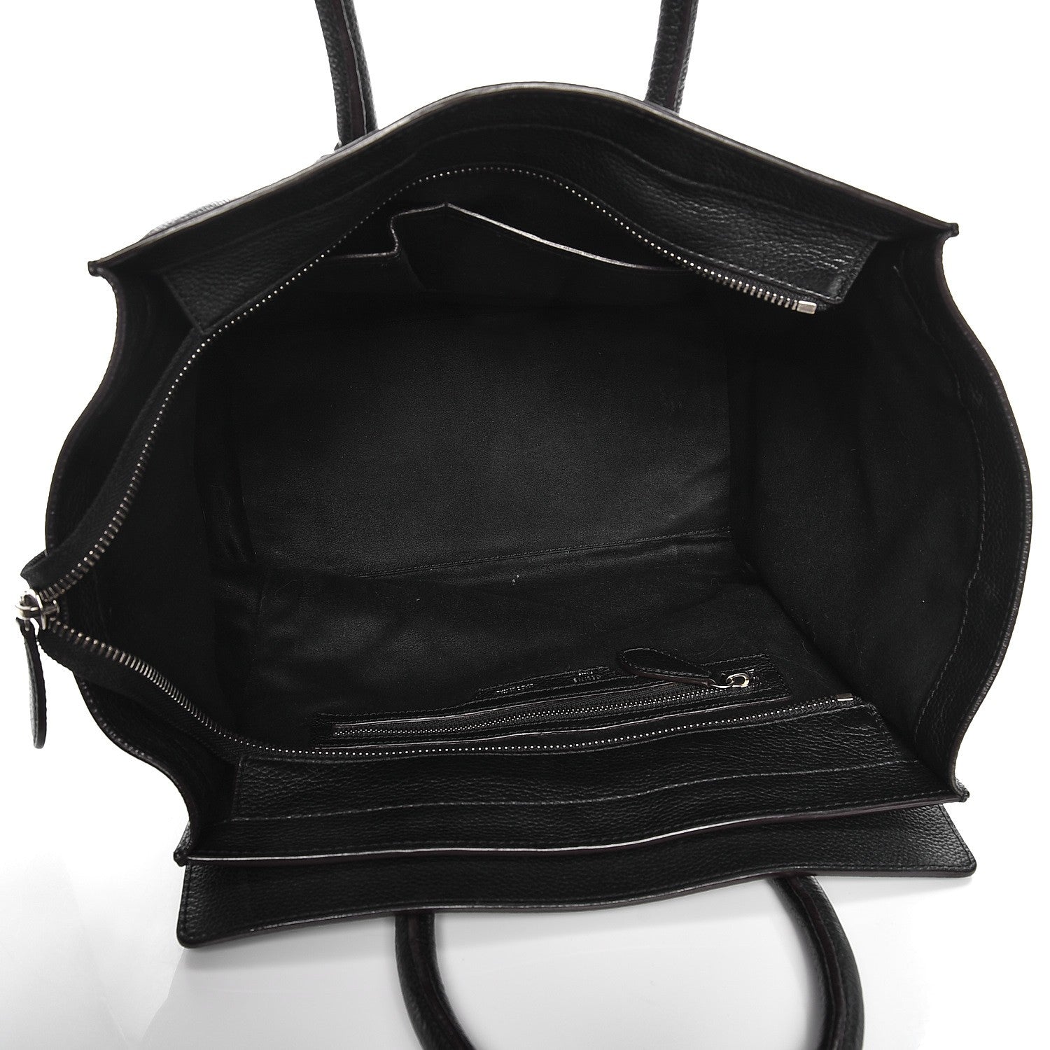Celine Drummed Calfskin Mini Luggage Black 5 of 14