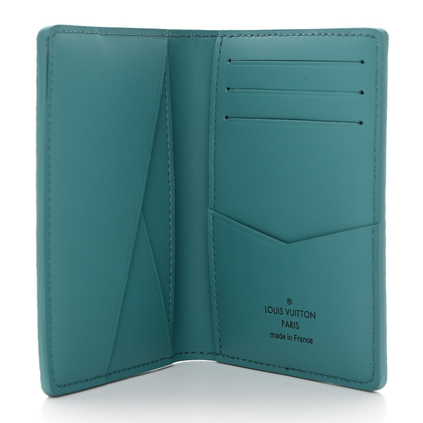 Damier Checkerboard Pocket Organizer Teal