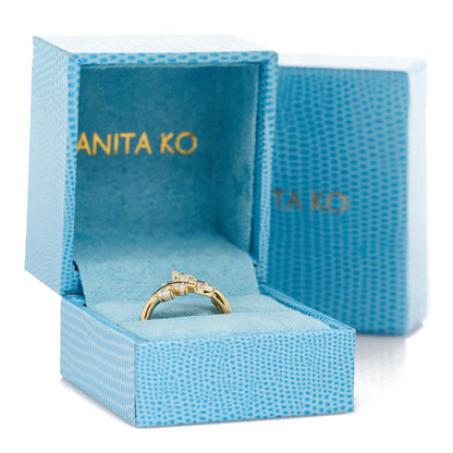 Anita Ko 18K Yellow Gold Diamond Ivy Ring 55 7.25 6 of 6