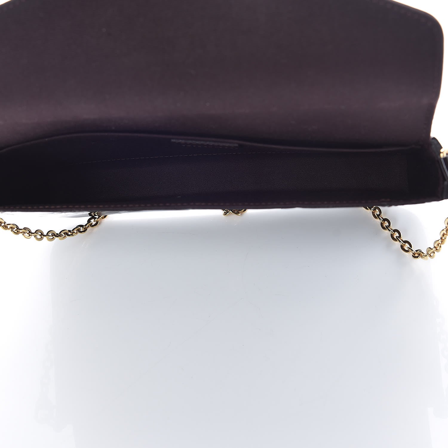 Louis Vuitton Vernis Pochette Felicie Chain Wallet Amarante 6 of 10
