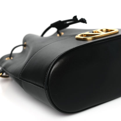 Valentino Garavani Nappa Mini VLogo Signature Chain Bucket Bag Black 8 of 11