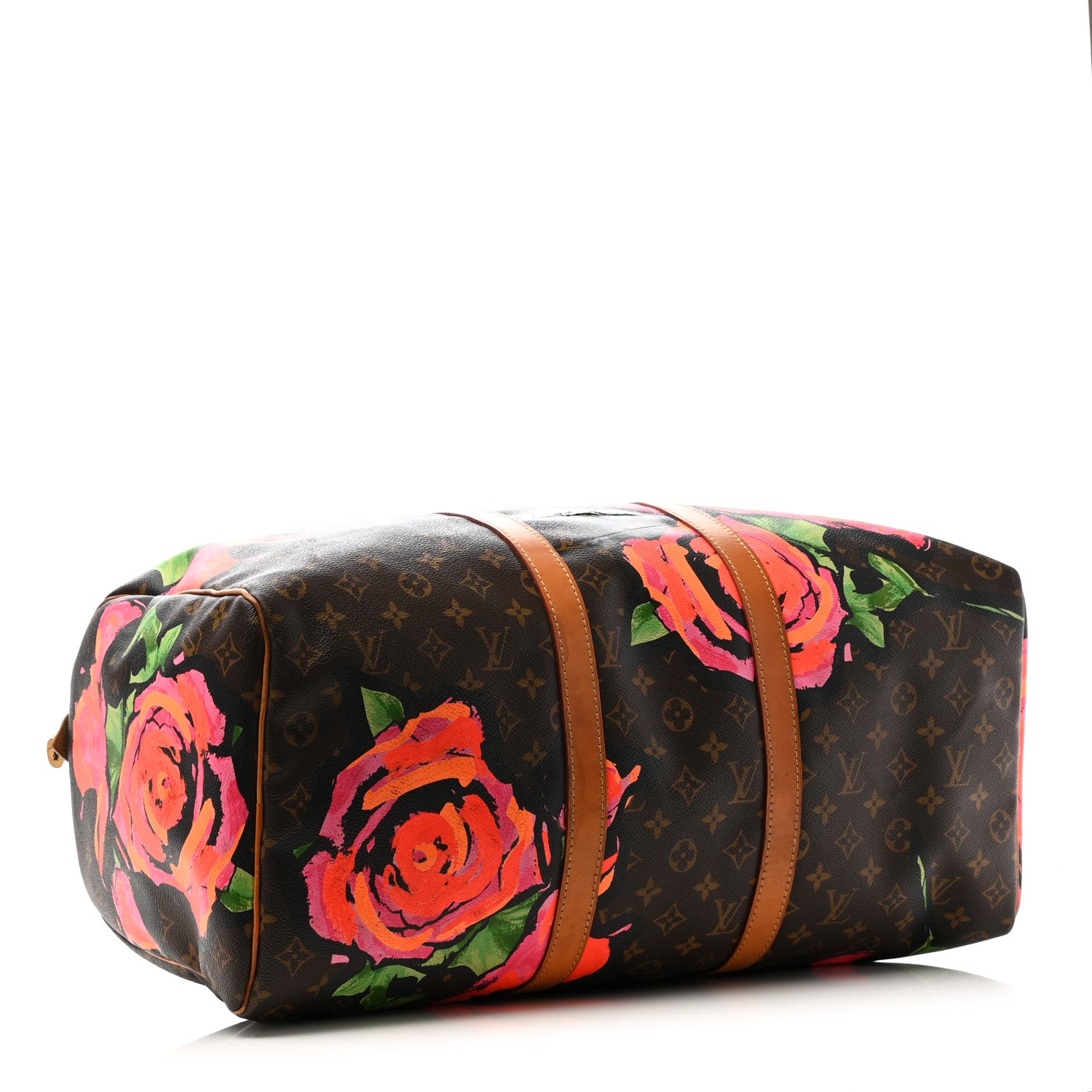 Louis Vuitton Monogram Roses Keepall 50 3 of 12