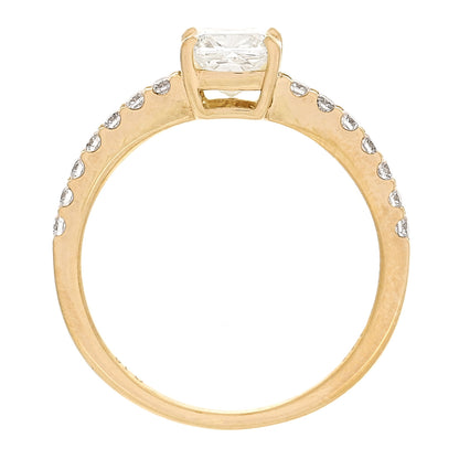 Parker & West by FASHIONPHILE 18K Yellow Gold Diamond 1.00ct Cushion Cut Pave Band Engagement Ring 51 5.75 5 of 10