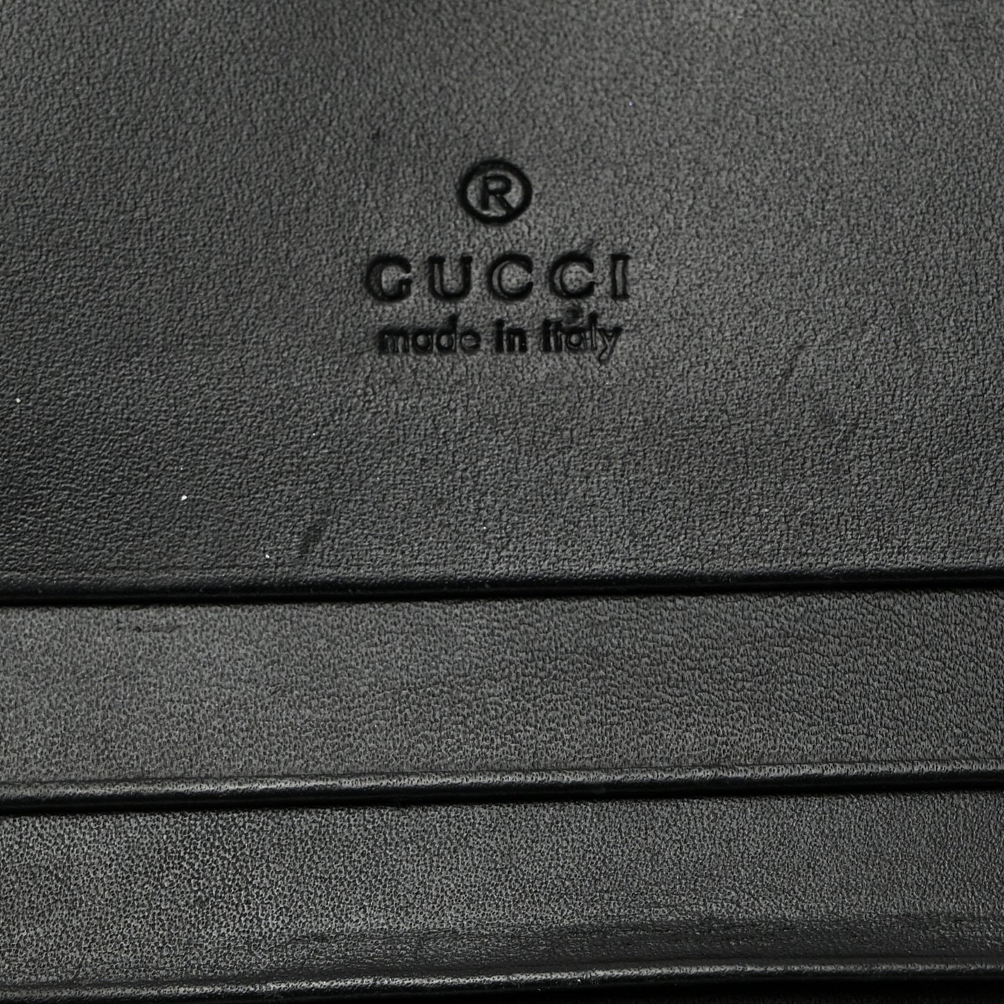 Guccissima Card Case Wallet Black