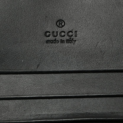 Gucci Guccissima Card Case Wallet Black 6 of 7