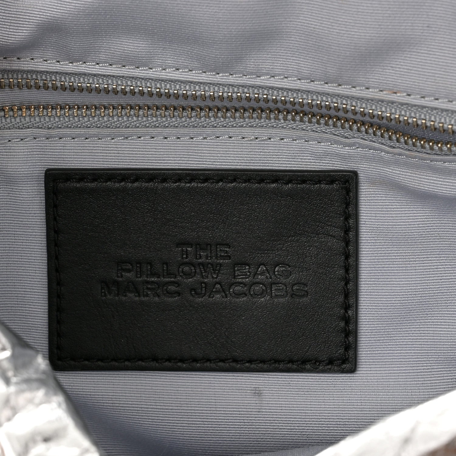 Marc Jacobs Metallic Lambskin The Pillow Bag Silver 6 of 11