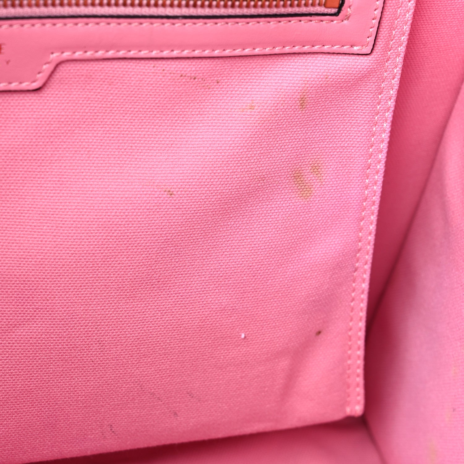 Versace Canvas Suppler Calfskin Cabas GV Signature Tote Pink 12 of 23
