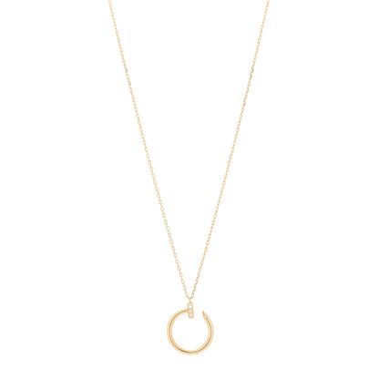 Cartier 18K Yellow Gold Diamond Juste Un Clou Pendant Necklace 1 of 7