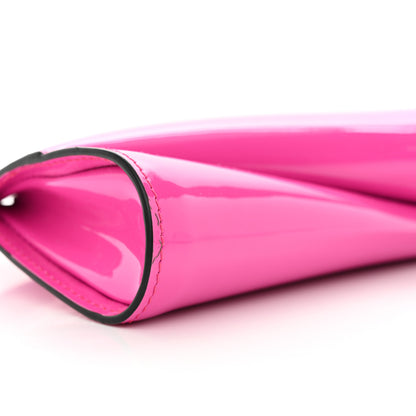 Christian Louboutin Patent Small Loubi Twist Zip Chain Clutch Bag Bolerose 9 of 10