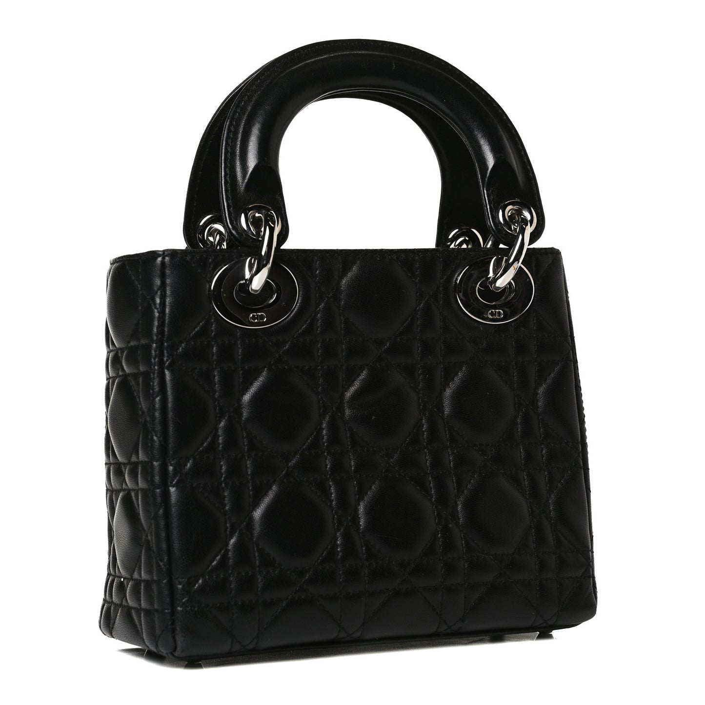 Lambskin Cannage Mini Lady Dior Black